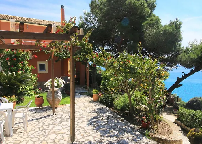 Villa Takis On Pelekas Beach Apartment A With Private Garden And Sea View